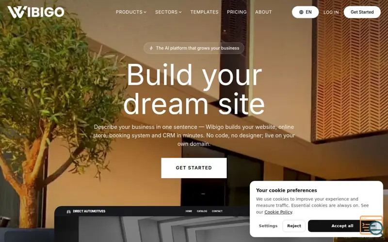 Screenshot of Wibigo
