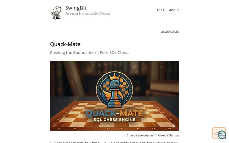 Screenshot of Chess in SQL