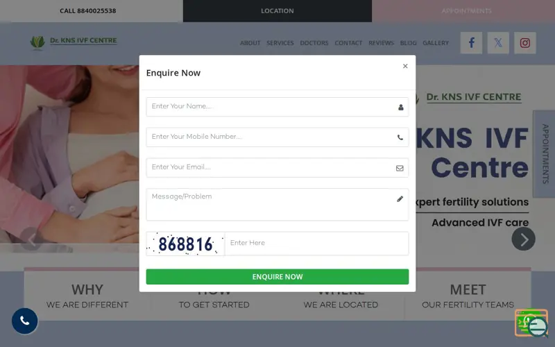 Screenshot of Best IVF Centre in Lucknow