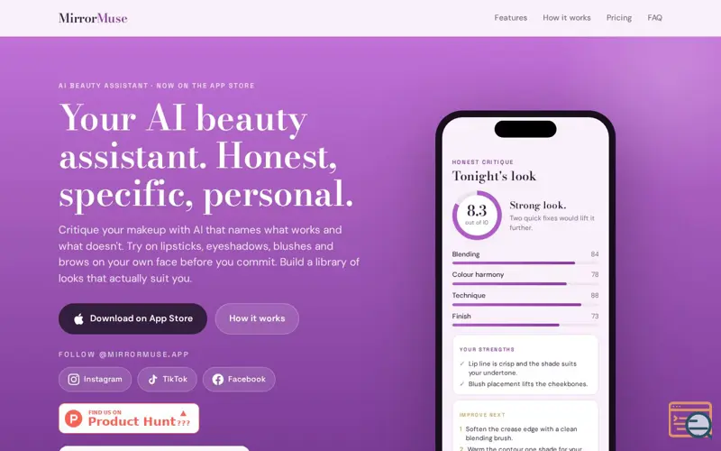 Screenshot of MirrorMuse