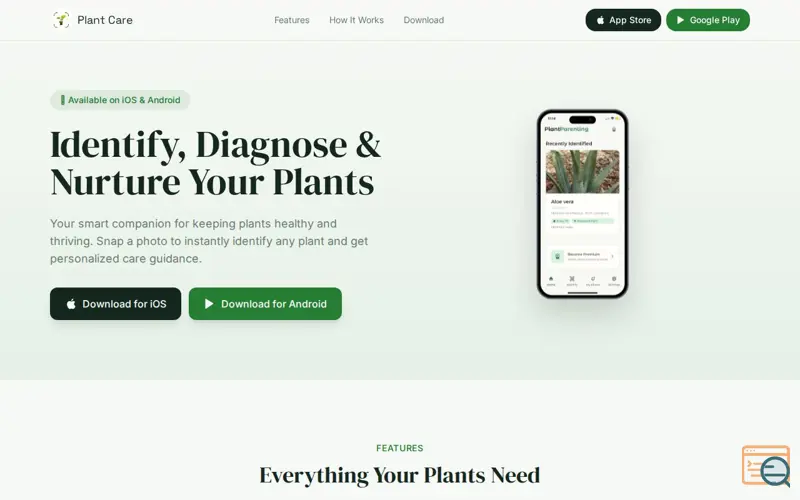 Screenshot of Plant Identifier and Care