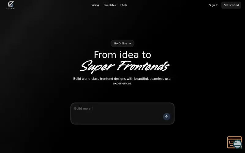 Screenshot of Elaric AI