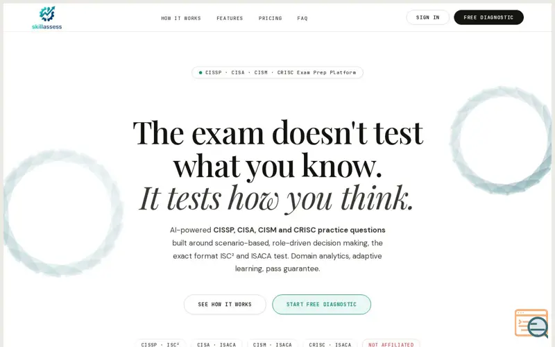 Screenshot of SkillAssess