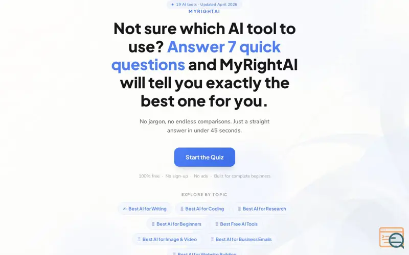 Screenshot of MyRightAI