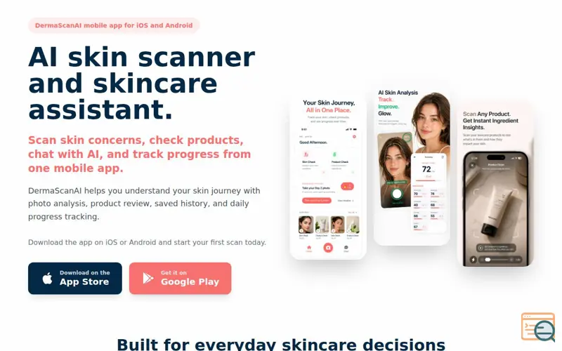 Screenshot of DermaScanAI