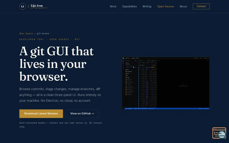 Screenshot of Git Browse