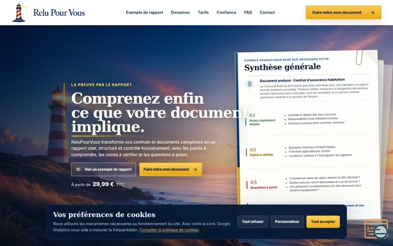 Screenshot of ReluPourVous