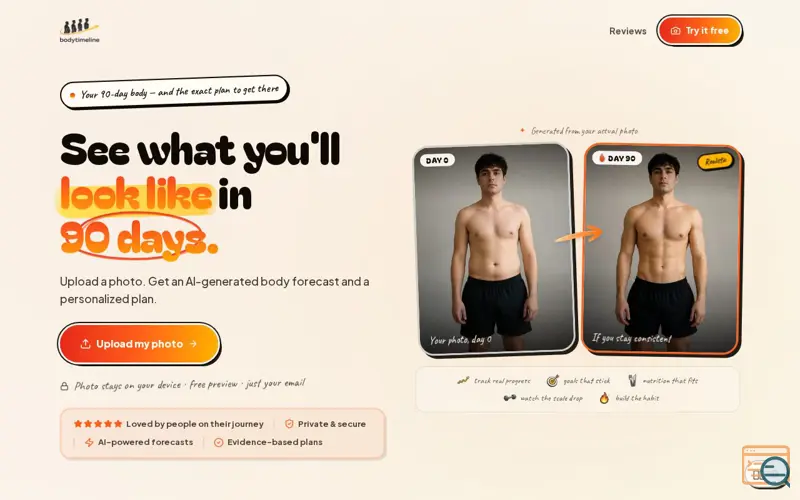 Screenshot of BodyTimeline