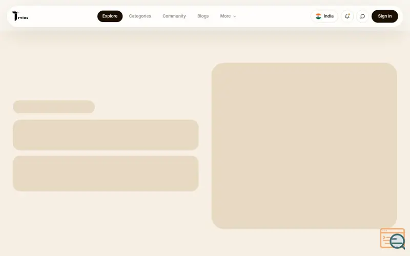 Screenshot of Trvios