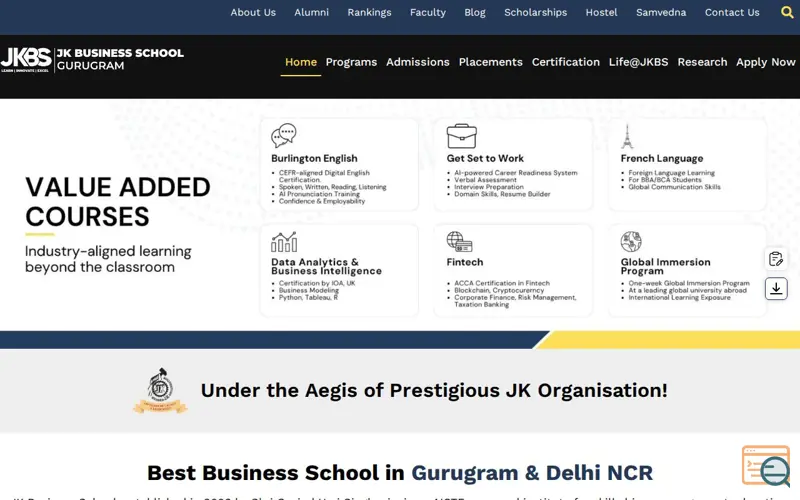 Screenshot of JKBS