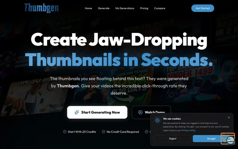 Screenshot of ThumbGen