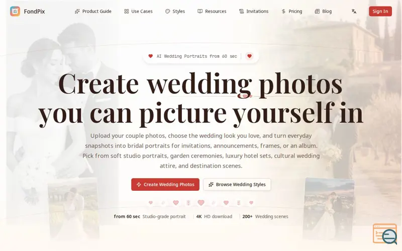 Screenshot of FondPix