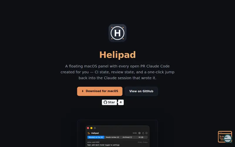 Screenshot of Helipad