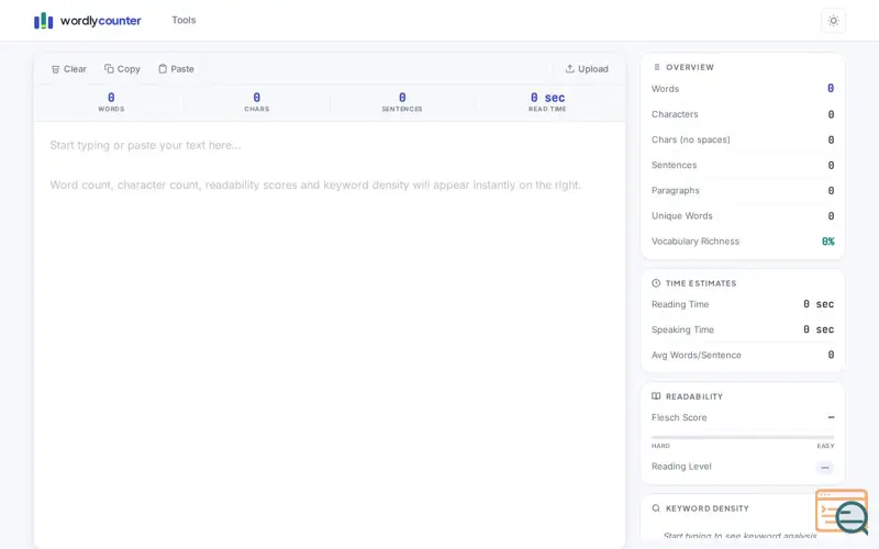 Screenshot of Free Word & Character Counter Online
