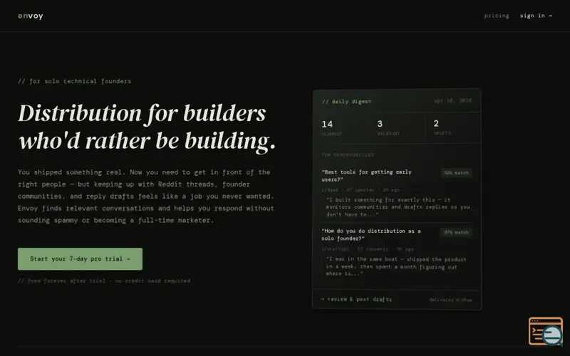 Screenshot of Envoy