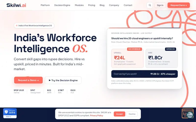 Screenshot of SKILWI.ai