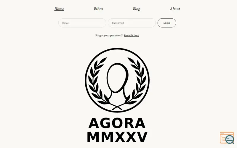 Screenshot of Agora MMXXV