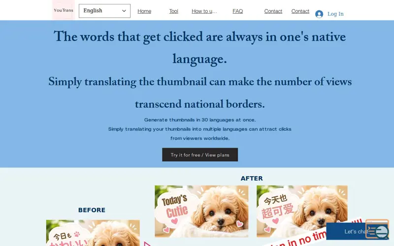 Screenshot of Multilingual Thumbnail Generator