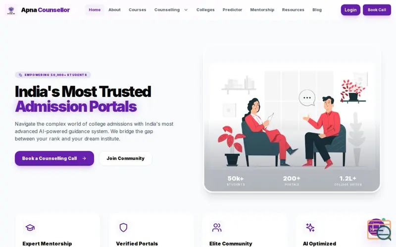 Screenshot of Apna Counsellor, a launch using beyondRegular