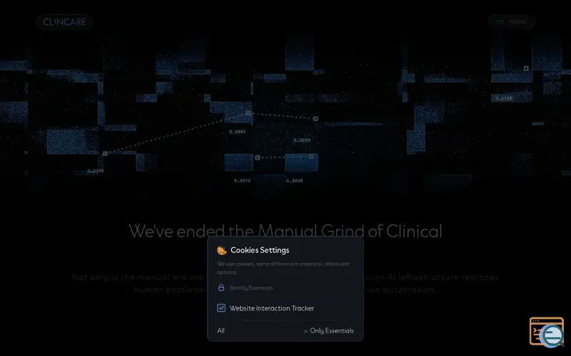 Screenshot of Clincare
