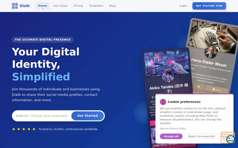 Screenshot of Dialb