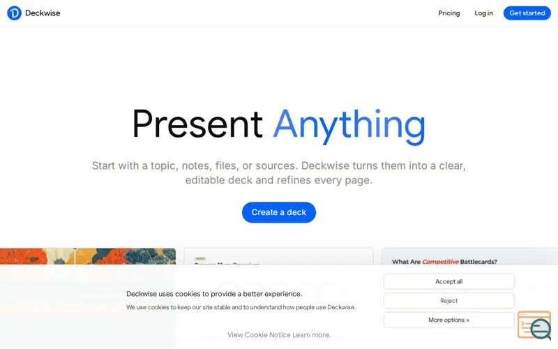 Screenshot of Deckwise