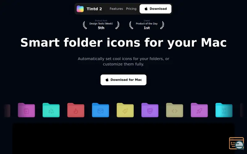 Screenshot of Tintd 2, a launch using VitePress