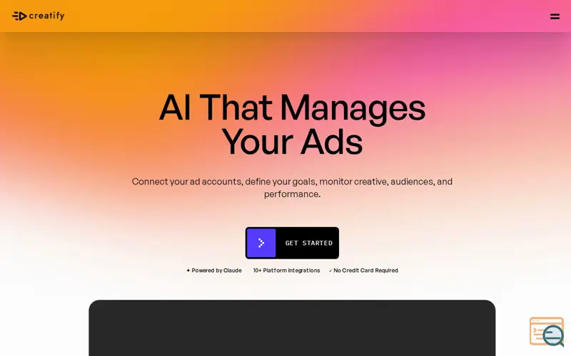 Screenshot of AI Media Buyer By Creatify