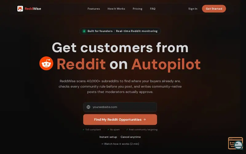 Screenshot of ReddWise