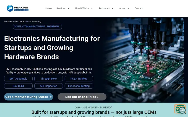 Screenshot of Electronics Manufacturing