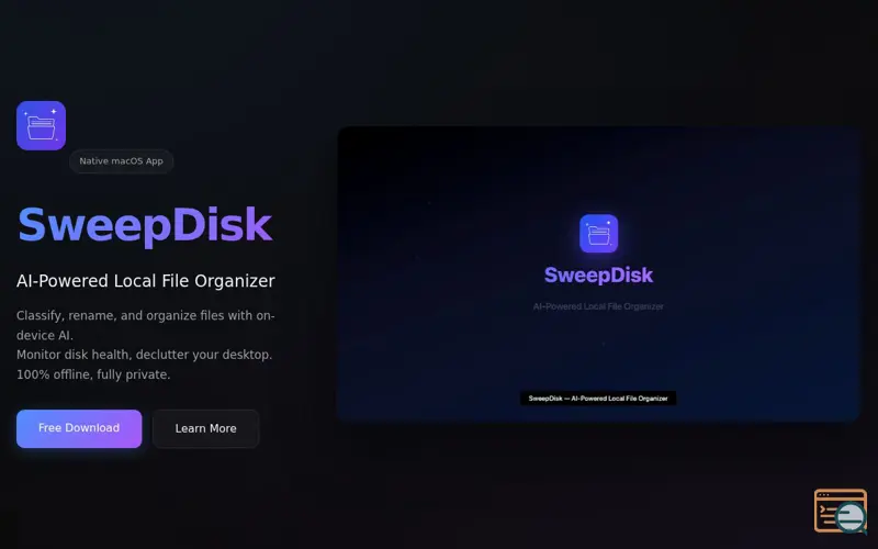 Screenshot of SweepDisk