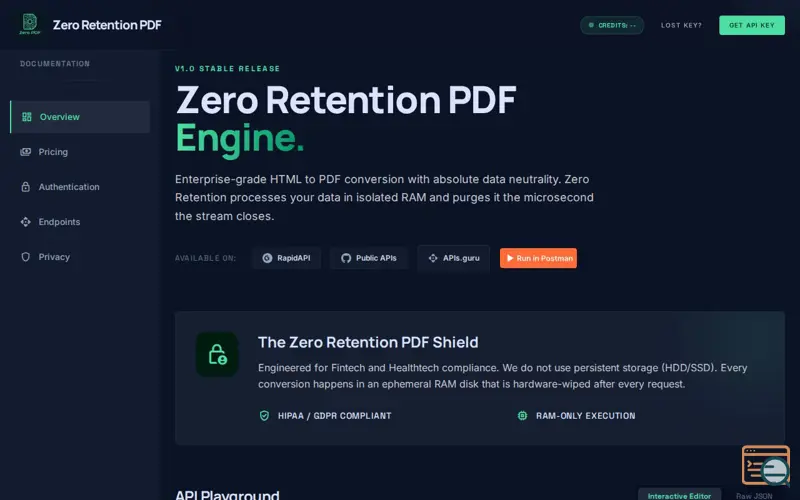 Screenshot of Zero Retention PDF 