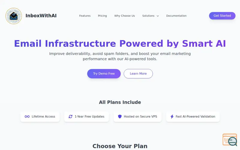 Screenshot of InboxWithAI