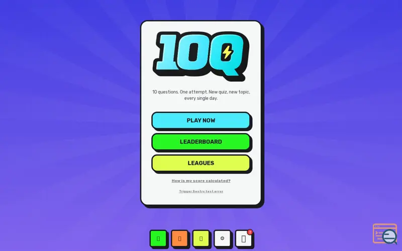 Screenshot of Play10q