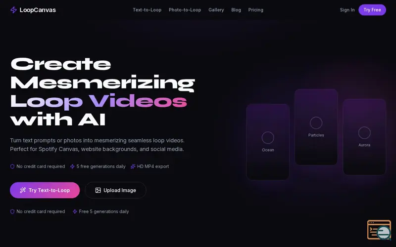 Screenshot of LoopCanvas AI