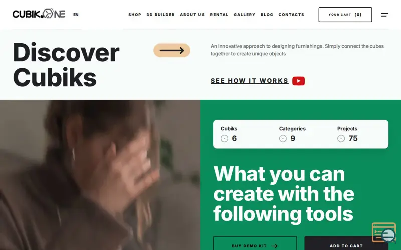 Screenshot of Cubik.one