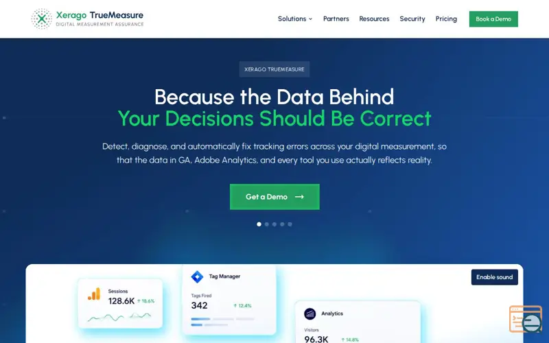 Screenshot of Xerago TrueMeasure