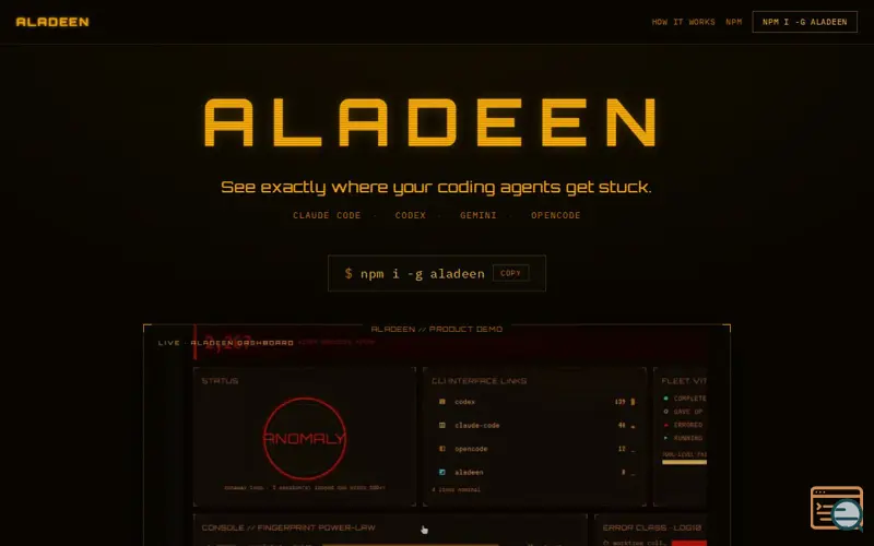 Screenshot of Aladeen
