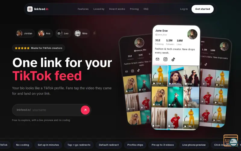 Screenshot of Linkfeed