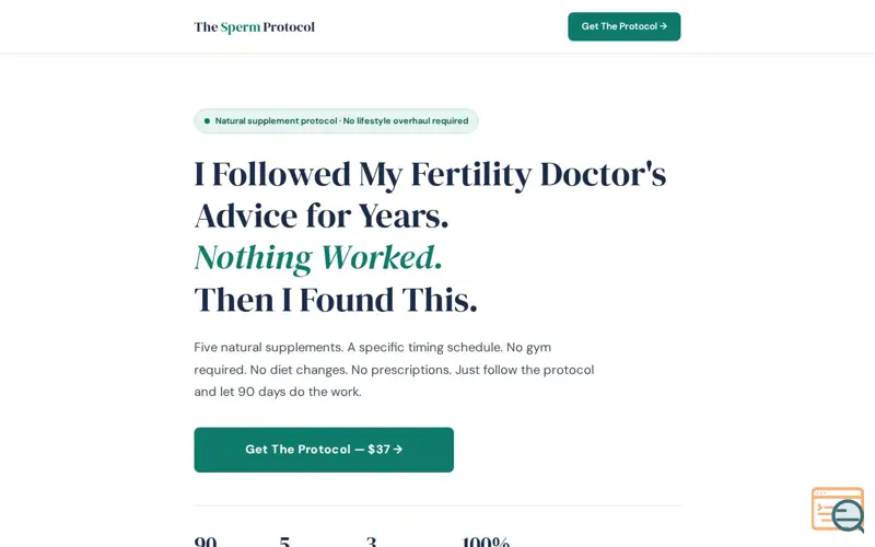 Screenshot of The Sperm Protocol
