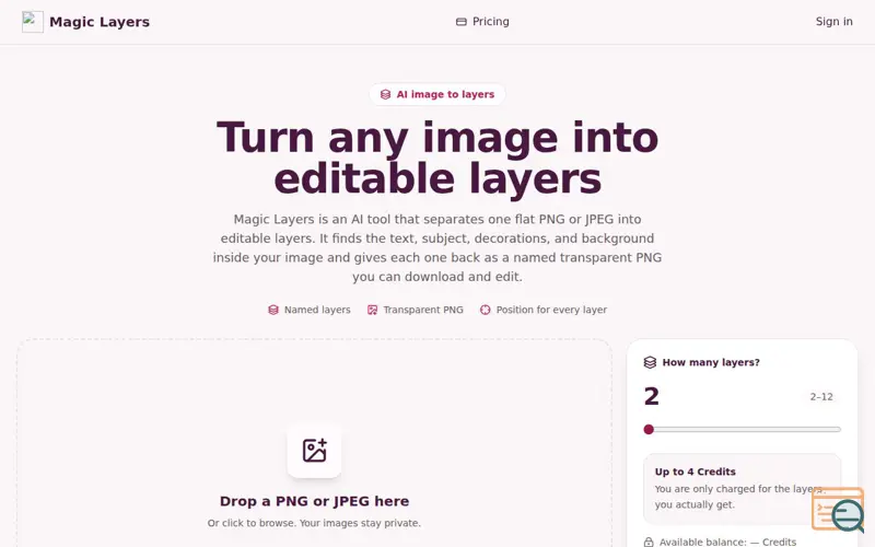 Screenshot of Magic Layers