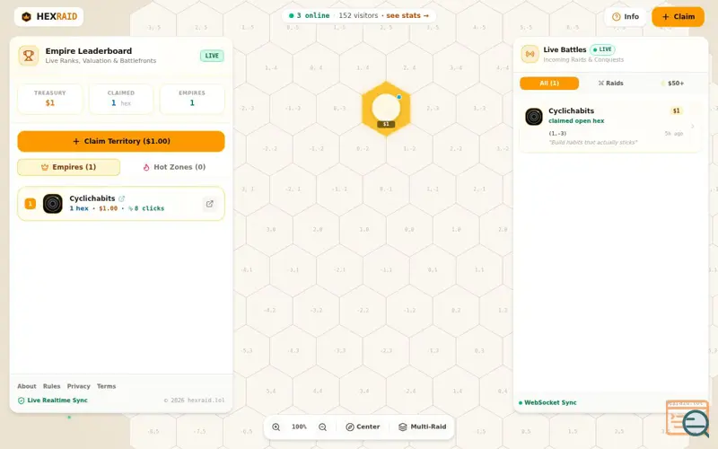 Screenshot of HexRaid