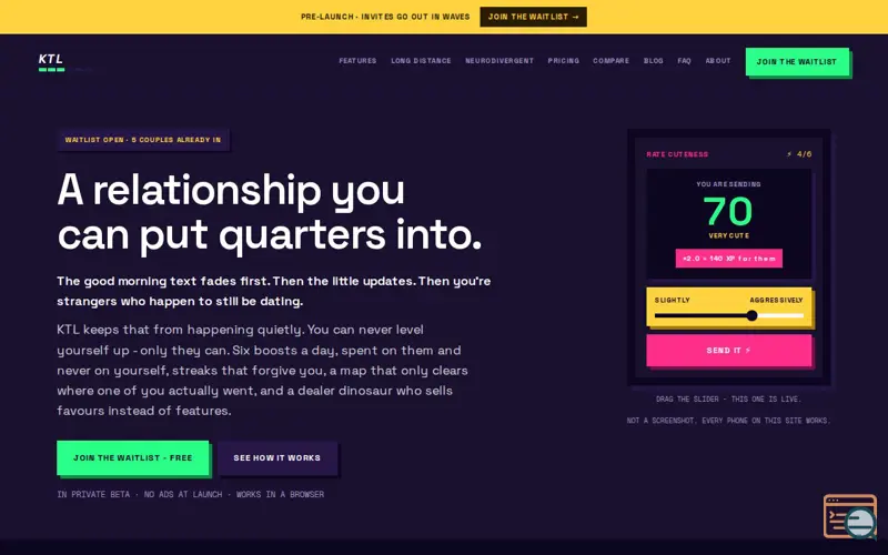 Screenshot of KTL
