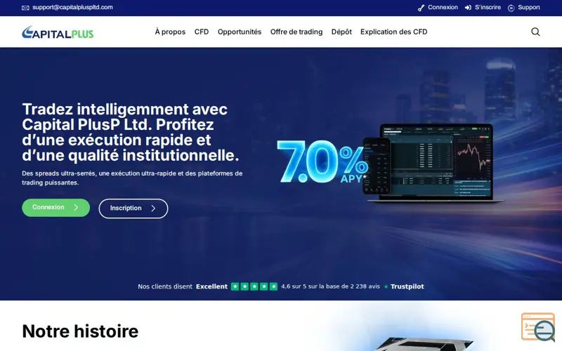 Screenshot of Capital PlusP Ltd