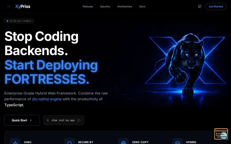 Screenshot of XyPriss