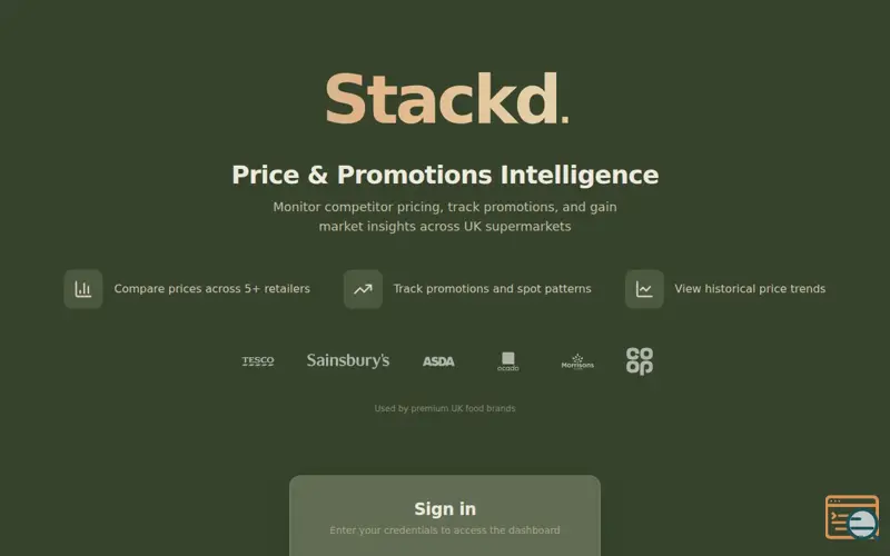 Screenshot of Stackd
