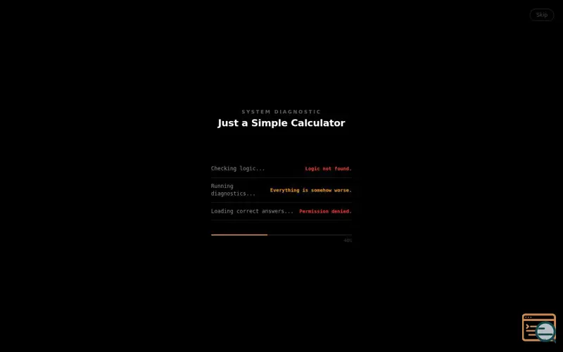 Screenshot of Just a Simple Calculator