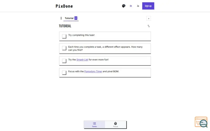 Screenshot of PixDone