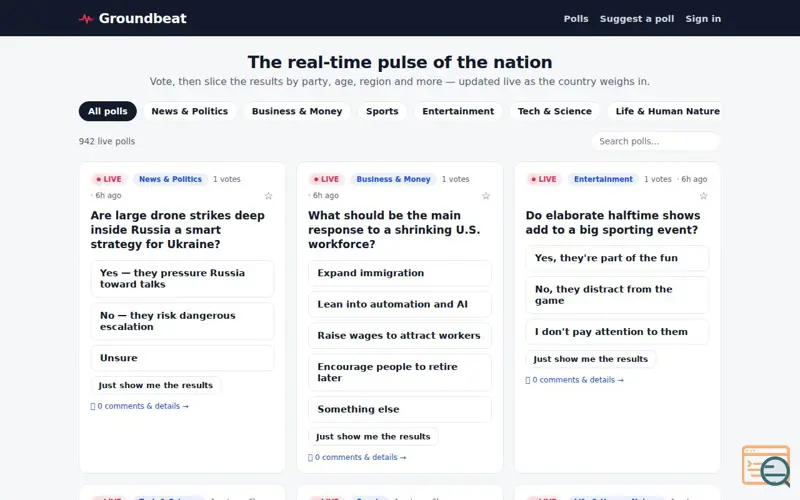 Screenshot of Groundbeat