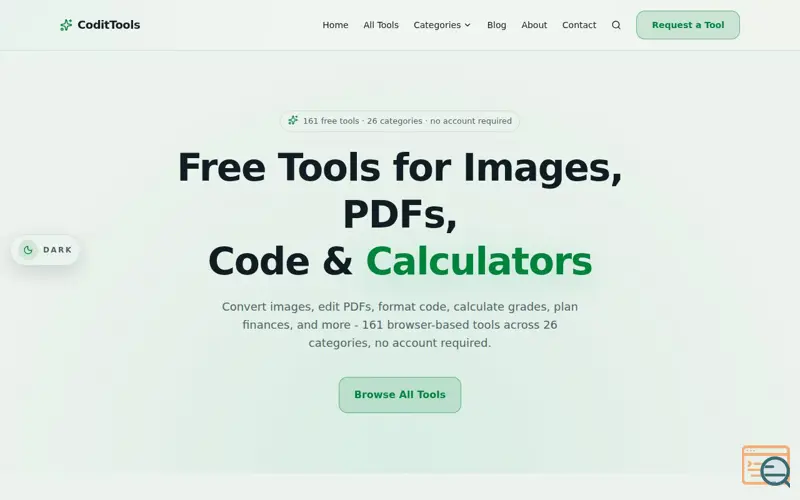 Screenshot of CoditTools
